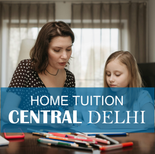 A lady tutor taking a home tuition class symbolizing home tuition in central delhi
