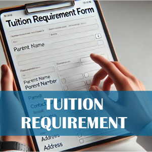 A hand filling a tuition registration form symbolizing tuition requirement form in delhi and ncr