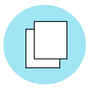 Two pages depicting copy