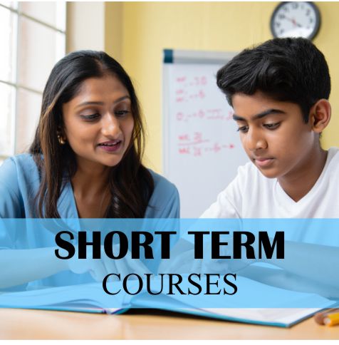 Small size image showcasing a lady tutor taking short term course for Class 12 Physics